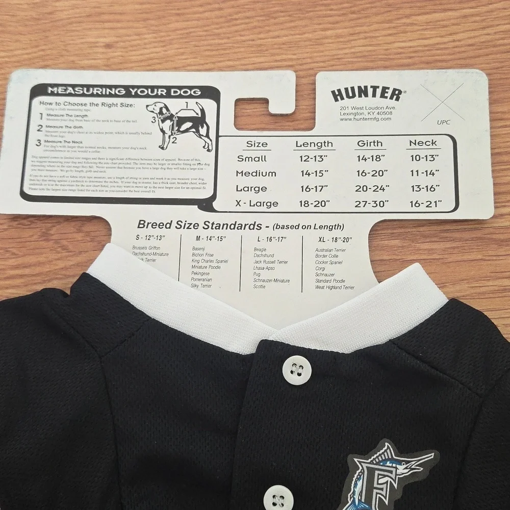 MLB Florida Marlins Pet Jersey Sz M Dog Shirt HUNTER Miami Baseball NWT